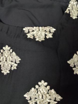 Picture of Ready Georgette Premium Three Piece Black