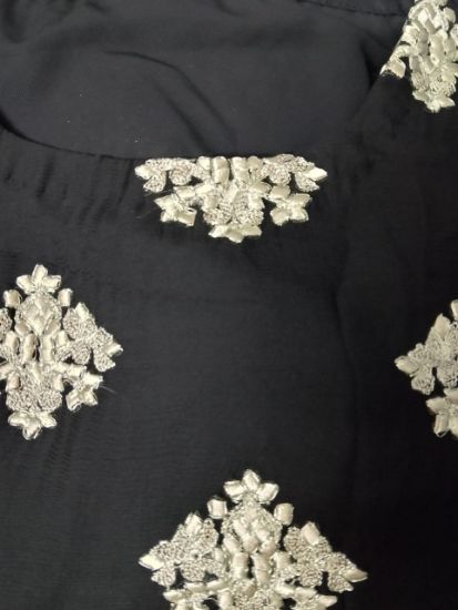 Picture of Ready Georgette Premium Three Piece Black