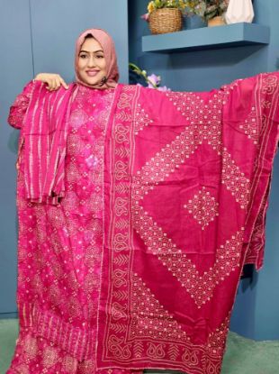 Picture of embroidery cotton boutique three piece (D.N.O1430)