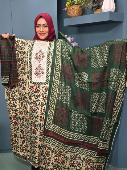 Picture of Unstitched Lawnkari Three Piece DNO-(1417)