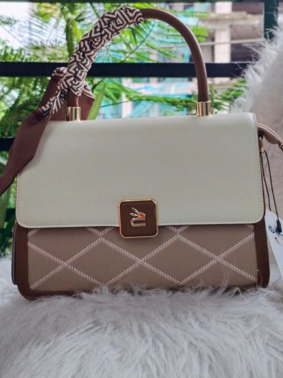 Picture of Premium Leather Handbag with Long Belt